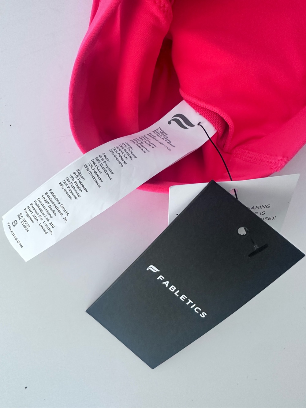 Fabletics Hot Pink Cross-Back Sports Bra - Size S NWT - Picture 5 of 5